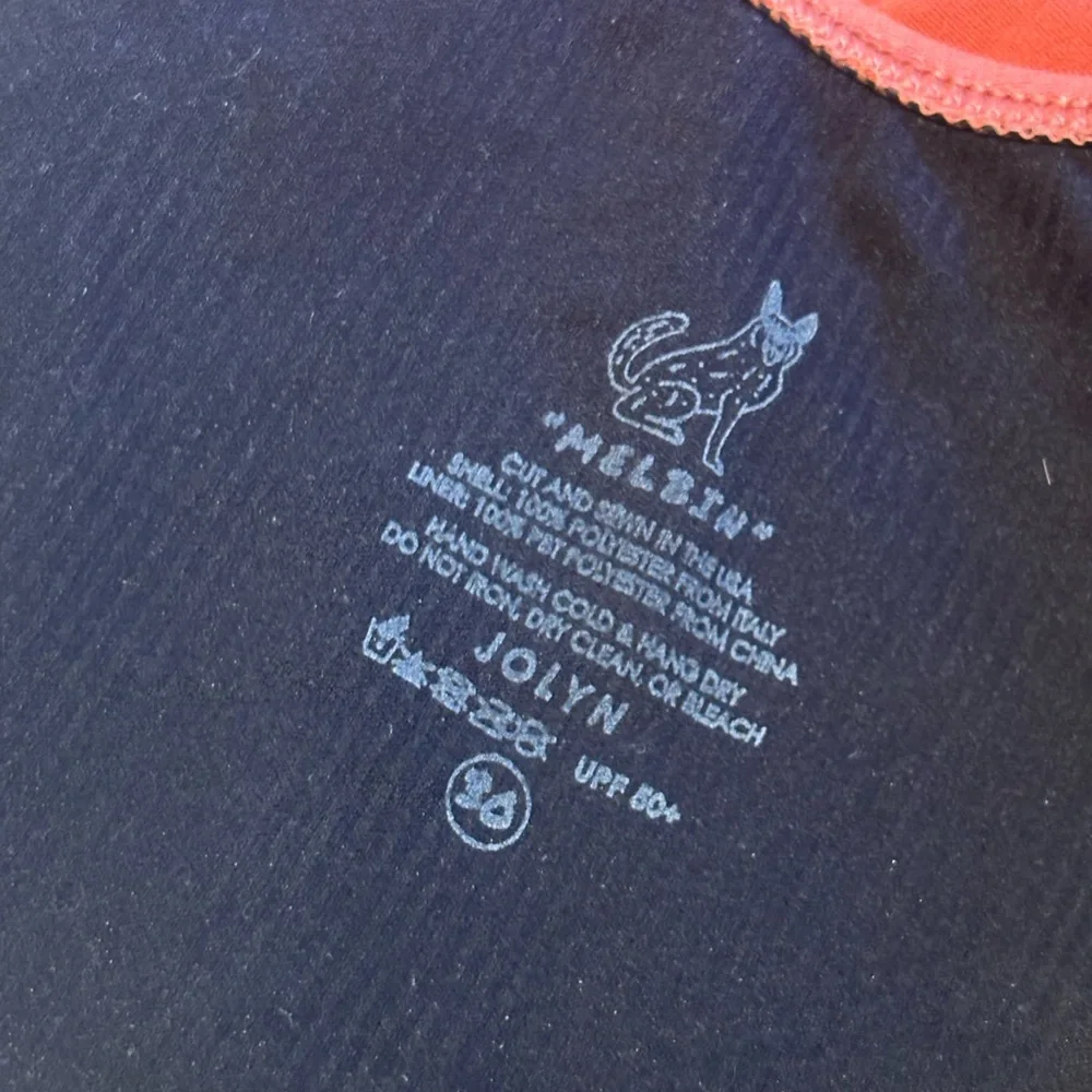 Jolyn Clothing Black and Orange Swimsuit - Picture 4 of 5